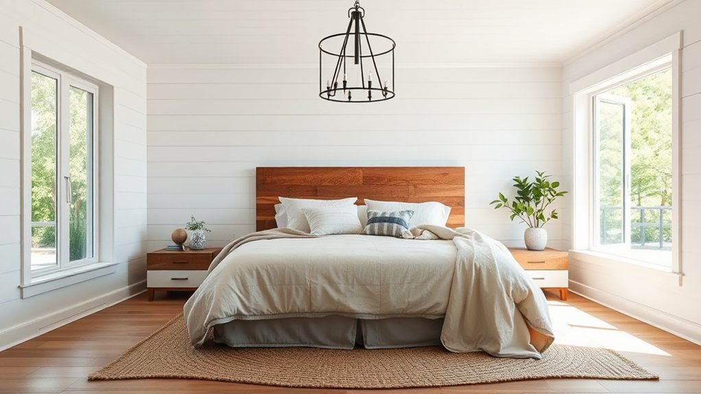 serene farmhouse bedroom upgrade