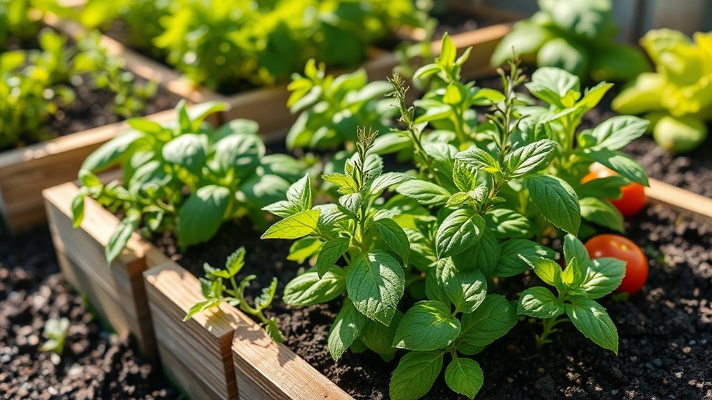 simple herb garden setup