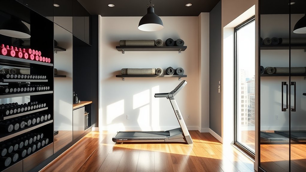 smart indoor gym storage