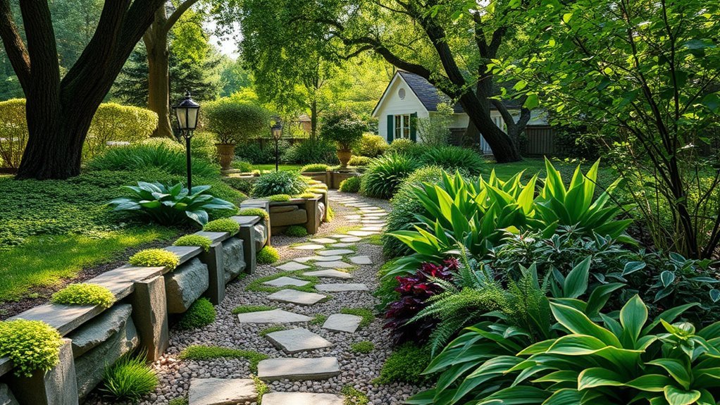 soft greenery garden accents