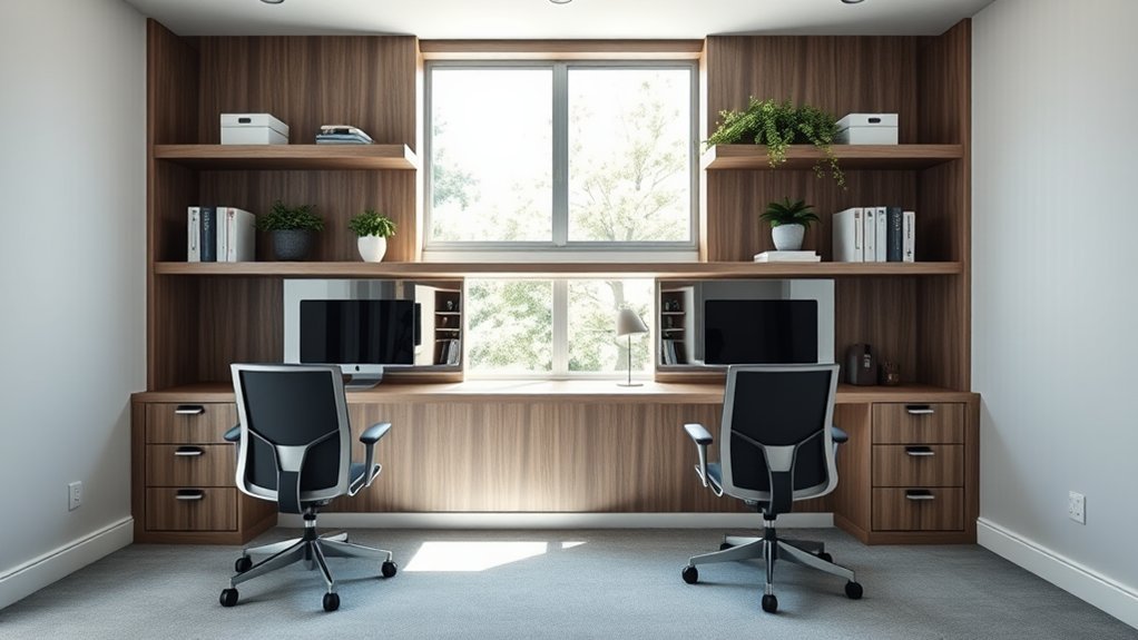 space efficient dual workstations