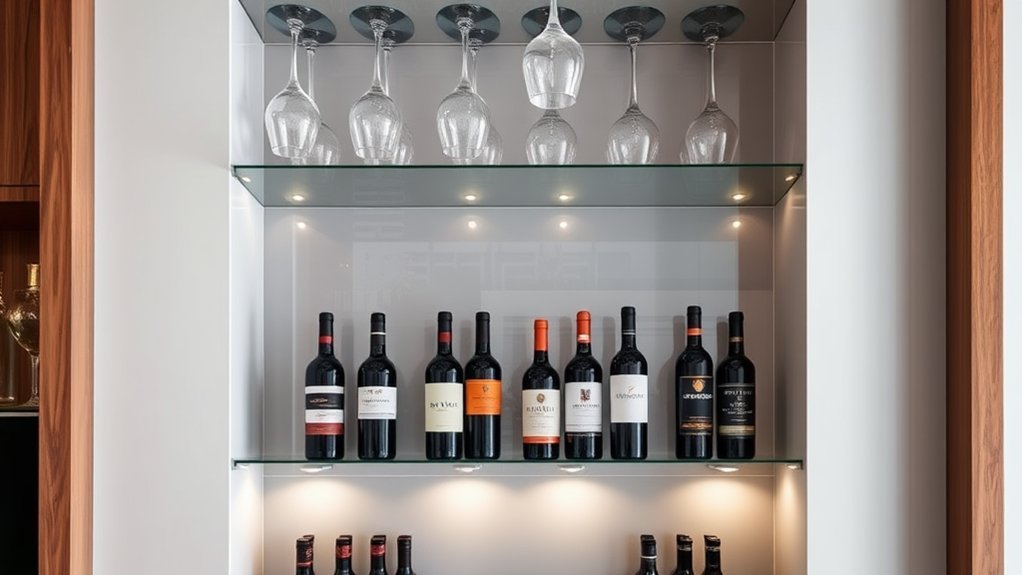 stylish and accessible wine storage