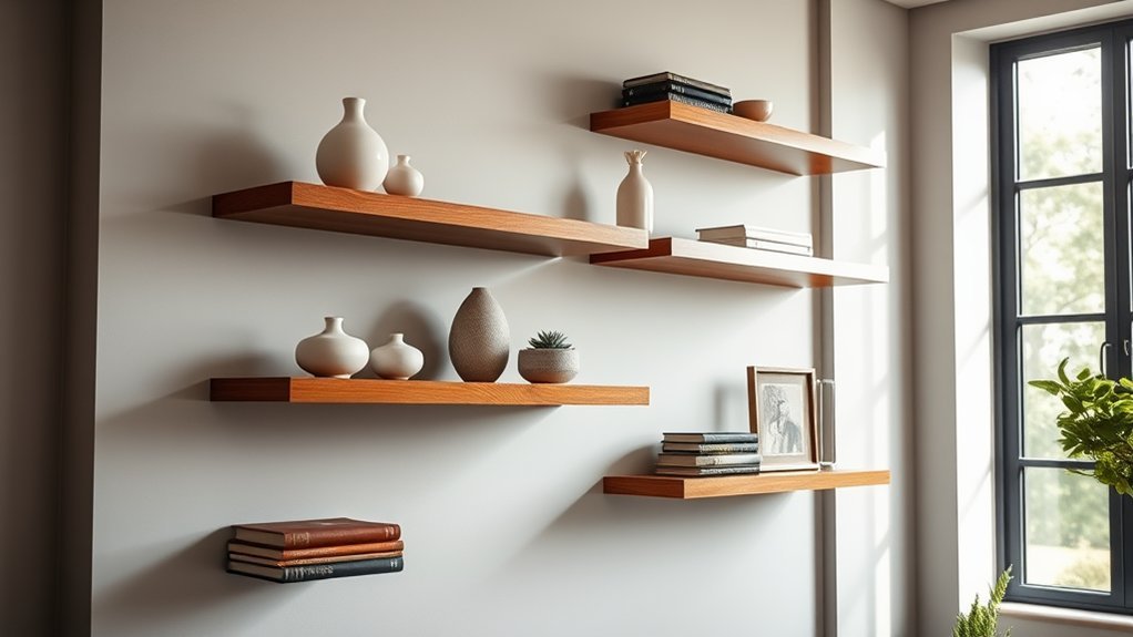 stylish and functional shelves