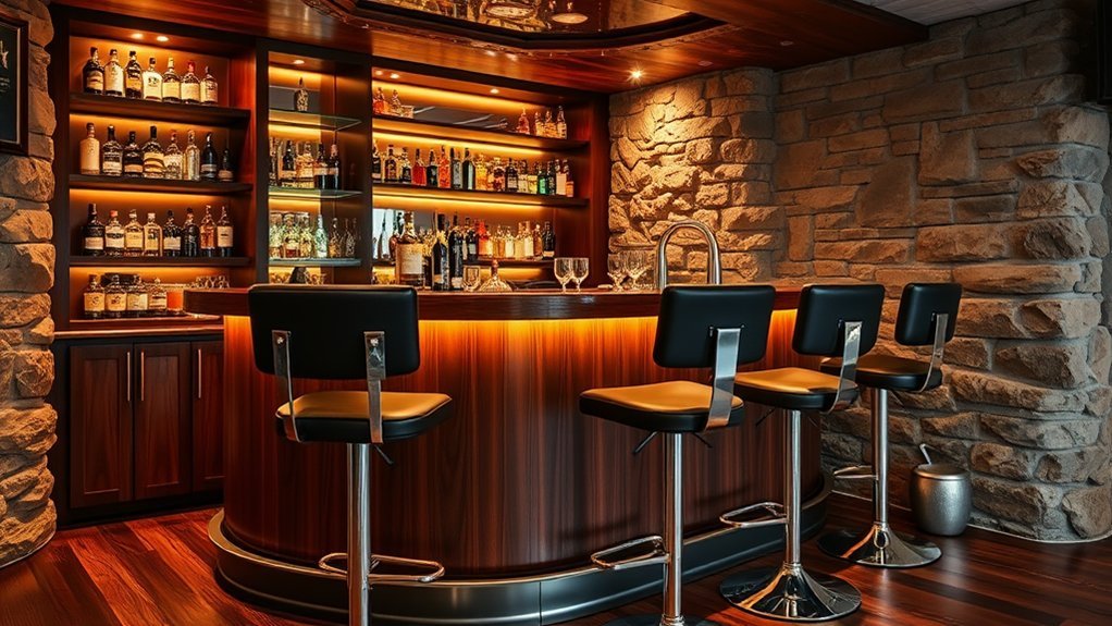 stylish comfortable bar stools