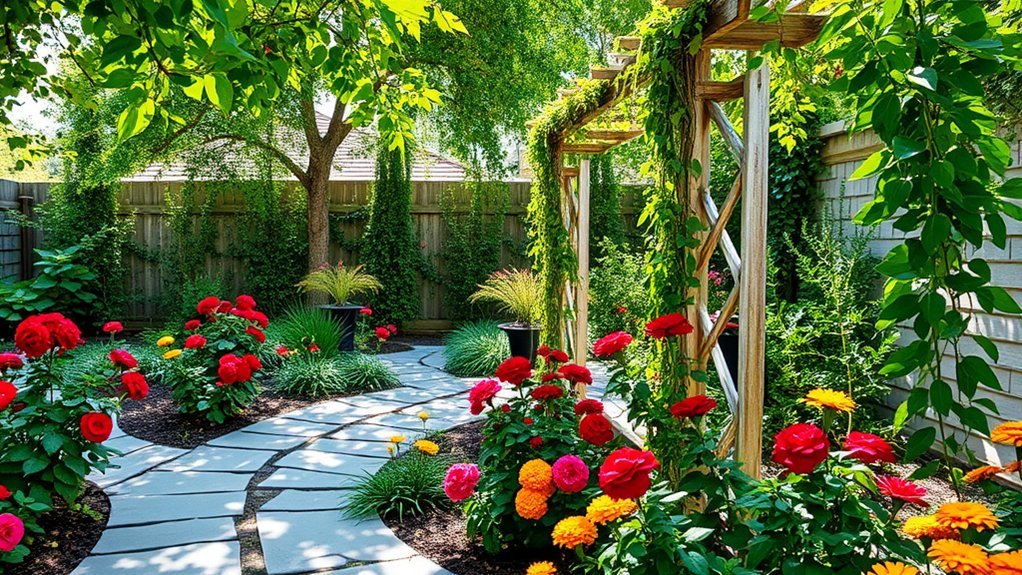 stylish outdoor garden pathways