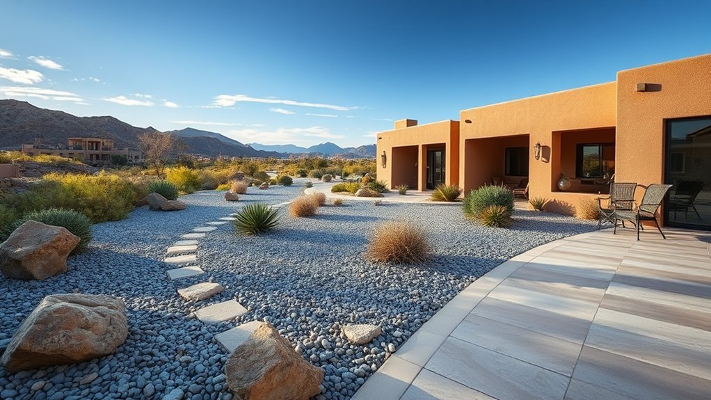 sustainable desert hardscaping materials