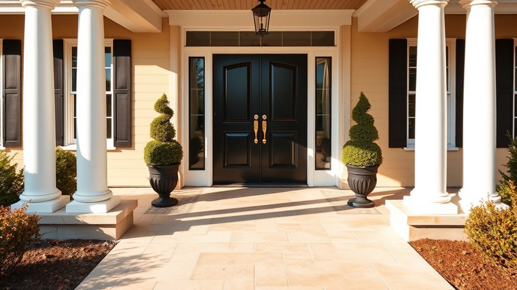 symmetrical entryway design ideas