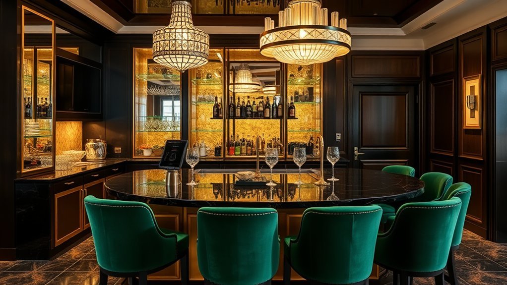 thematic home bar design