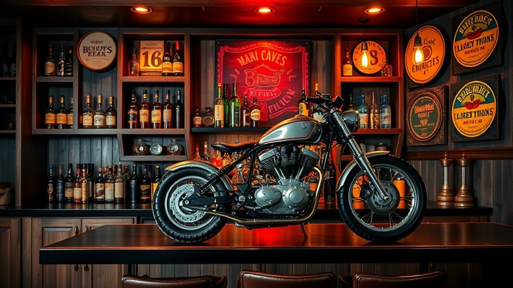 thematic personal bar decor