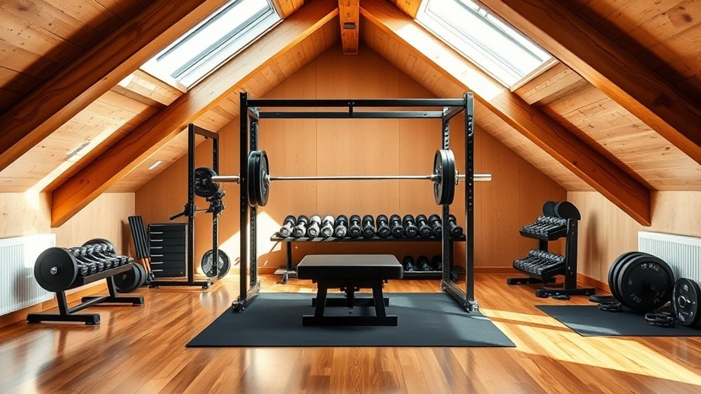transform attic into gym