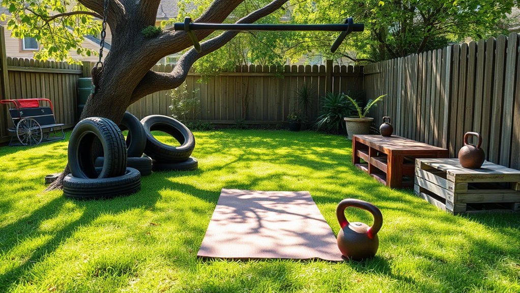 transform backyard into gym