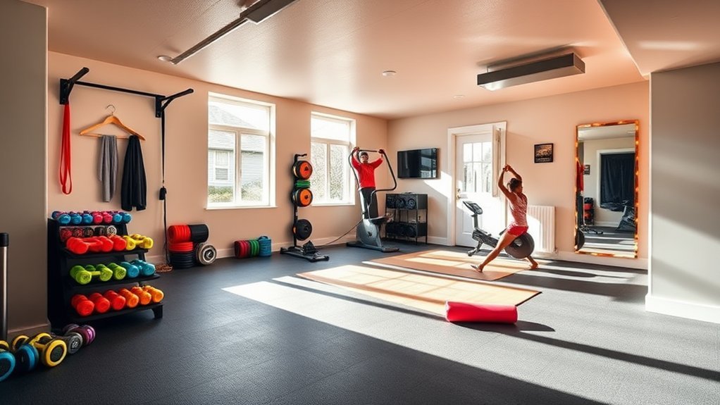 transform basement into gym