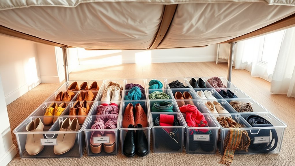 under bed shoe storage solutions