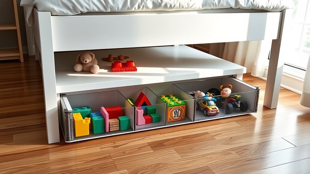 under bed toy storage solutions