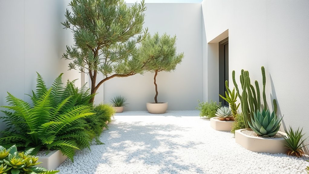 unified color scheme garden