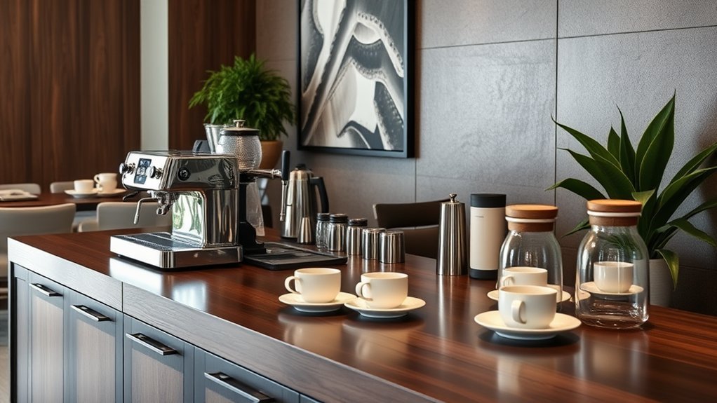 versatile coffee station setup