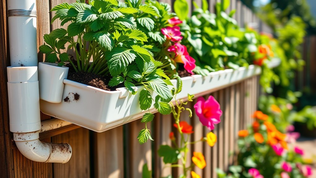 vertical hanging planters idea