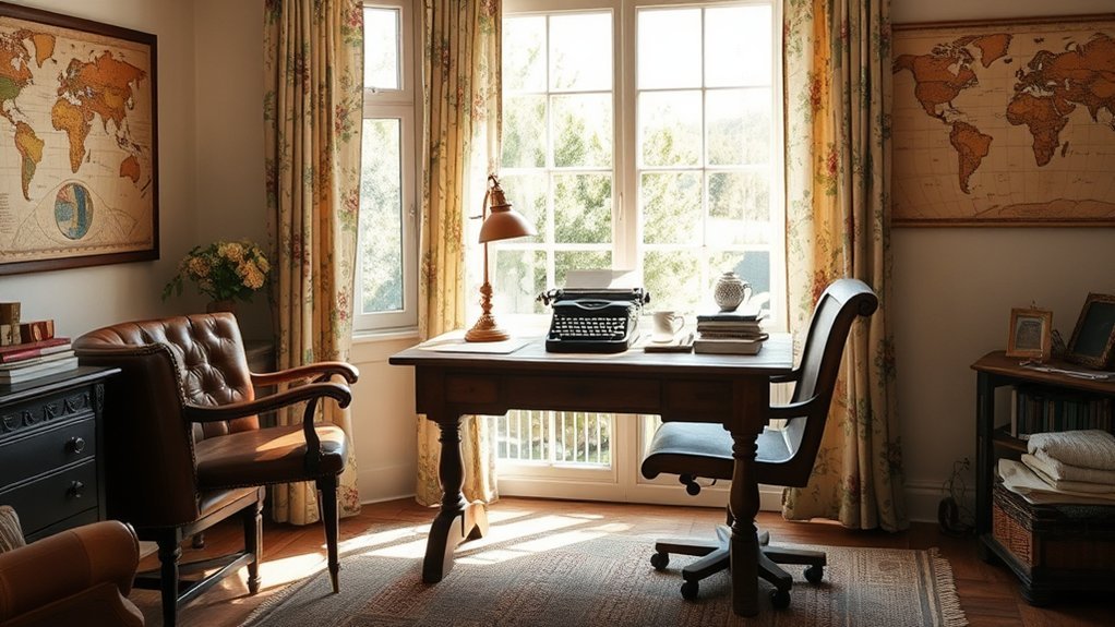 How to Create a Home Office With Vintage Charm Ideas
