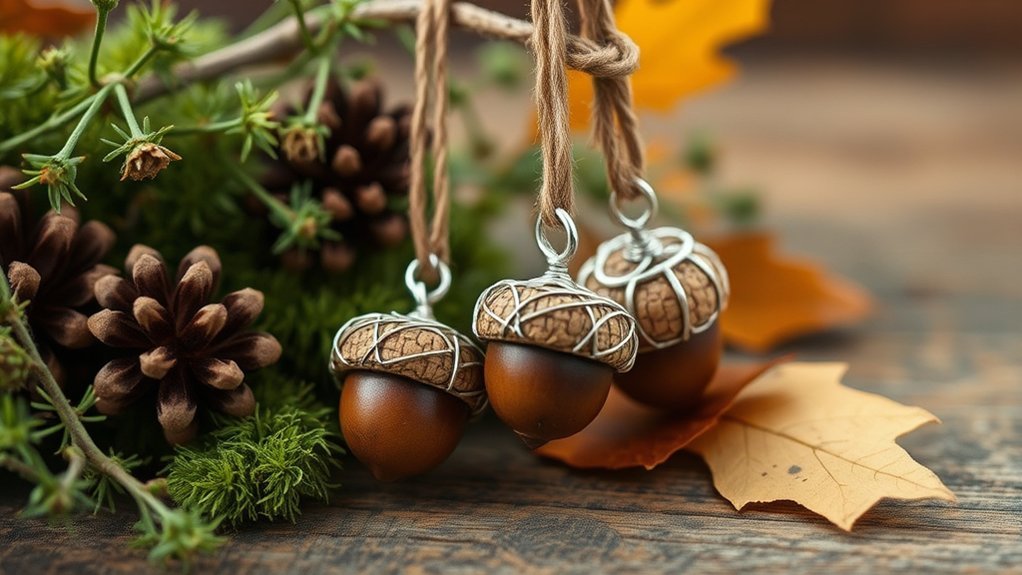 acorn cap jewelry crafting