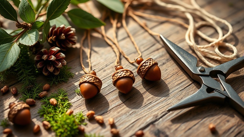 acorn necklace crafting guide