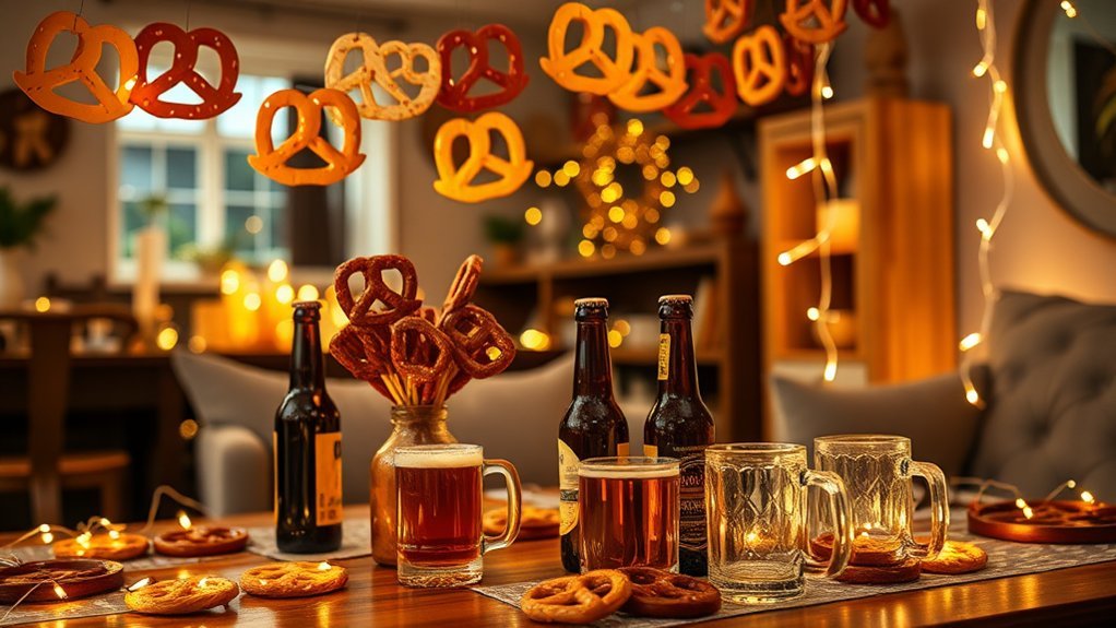 beer pretzel party essentials