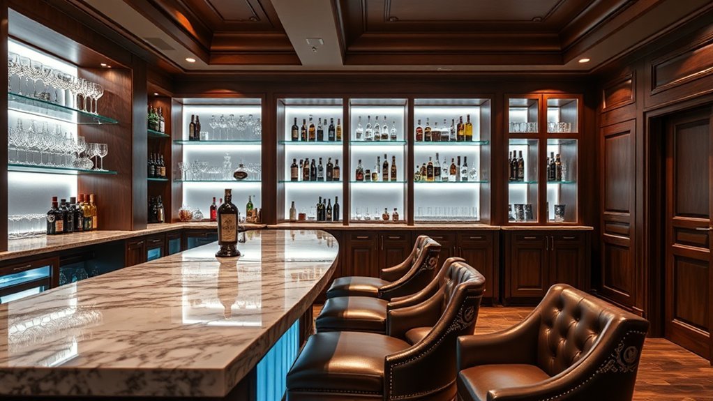 bespoke bar organization features
