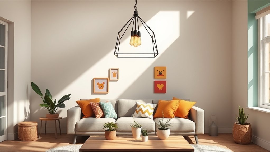 bold lighting enhances atmosphere