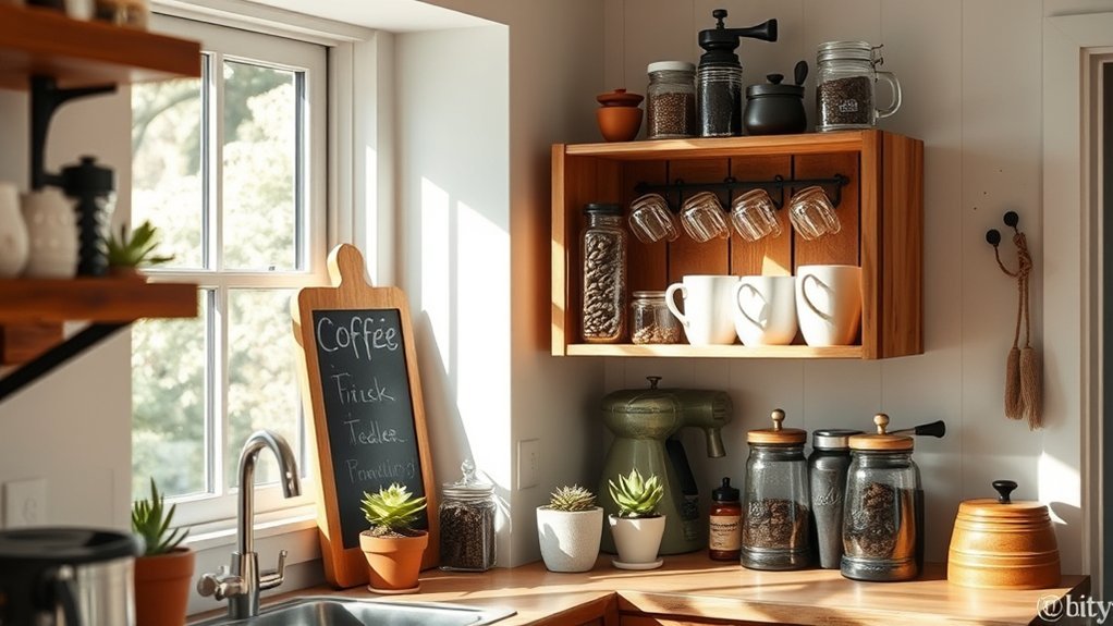 charming coffee bar transformation