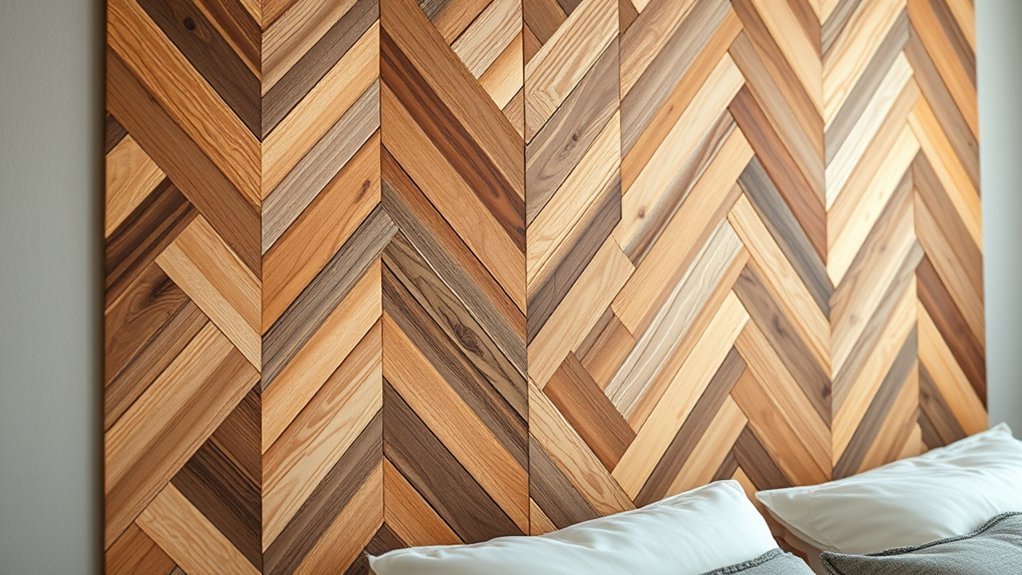 chevron pattern wood shims