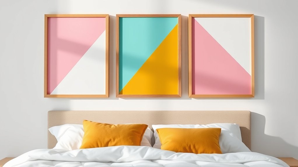 color block frame makeover