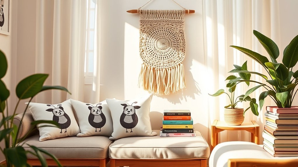 comfortable and stylish decor