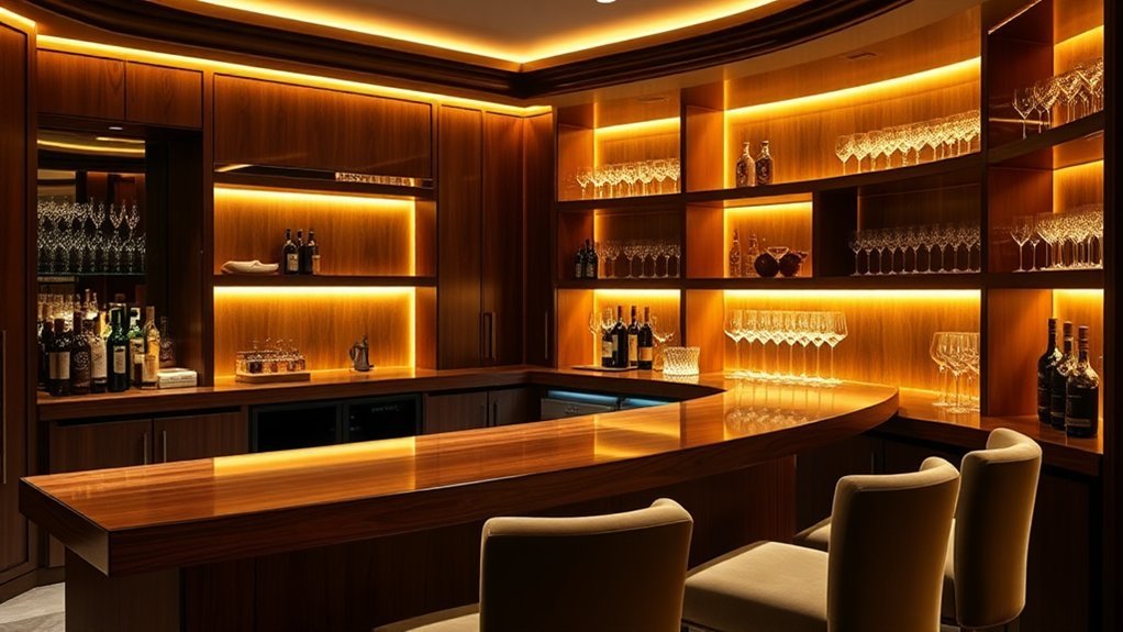 cozy bedroom bar retreat