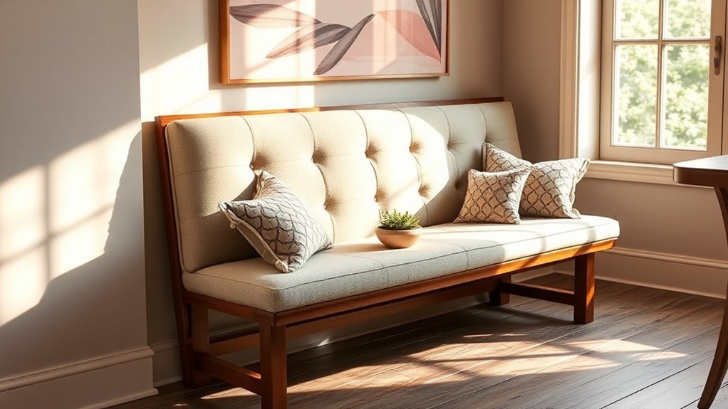 cozy nook with banquette