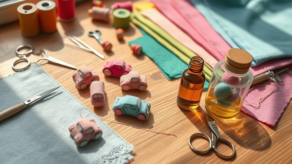 craft scented felt decorations