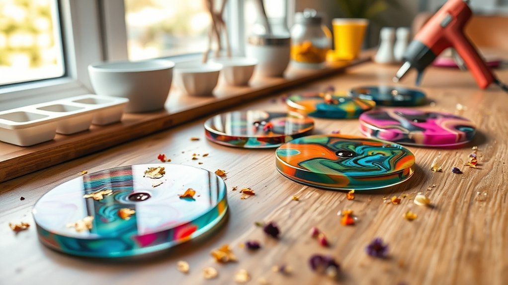 craft unique resin coasters