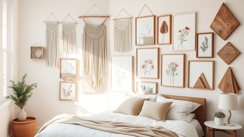 48 Aesthetic DIY Wall Art Ideas for Bedroom Decor