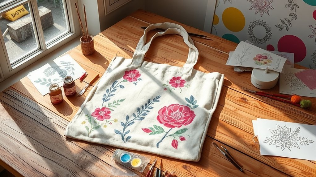 customizing canvas tote bags