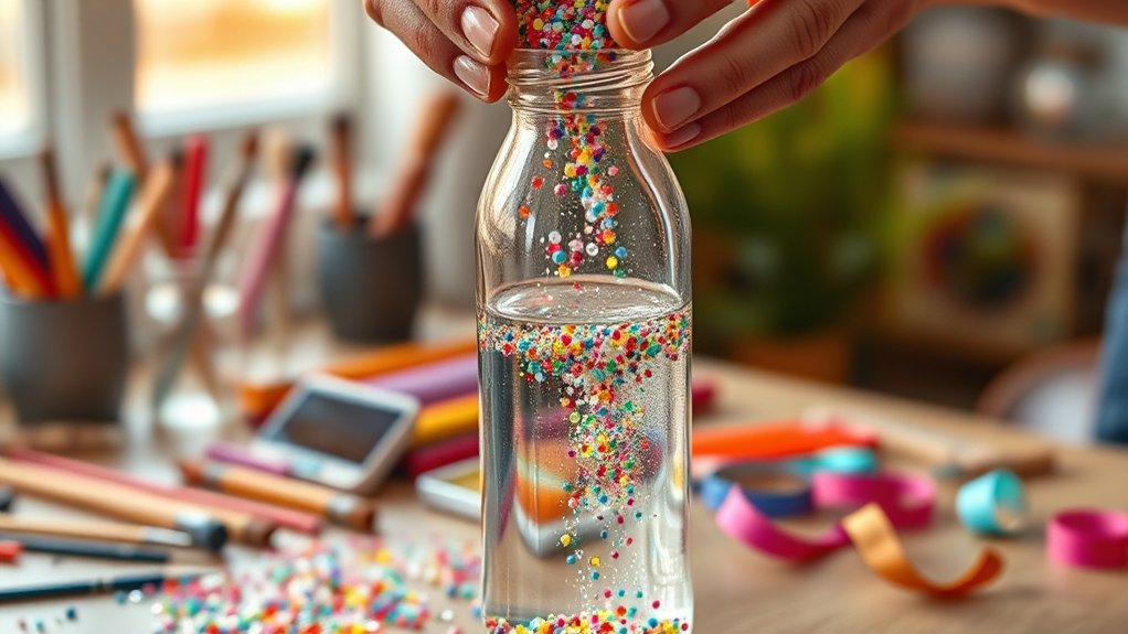 diy calming sensory bottles