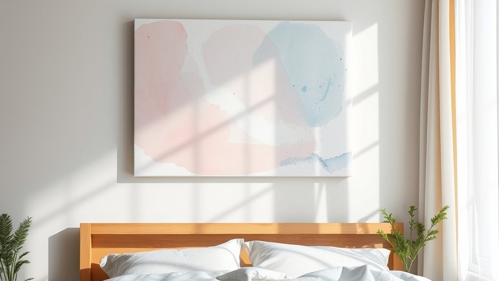 diy colorful abstract canvas