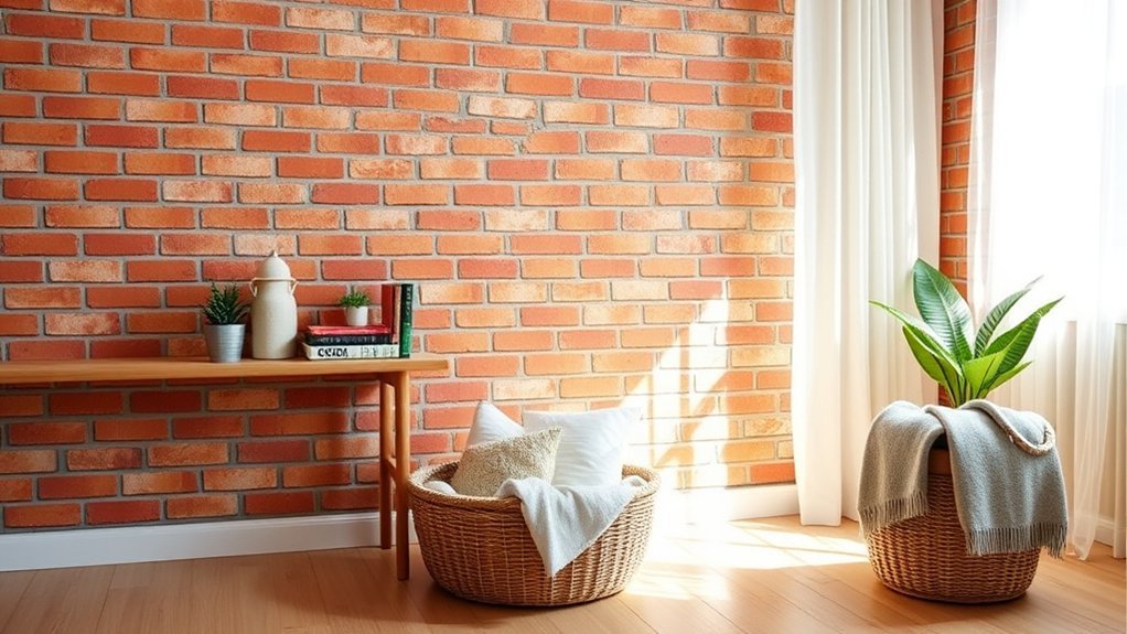 diy faux brick wall