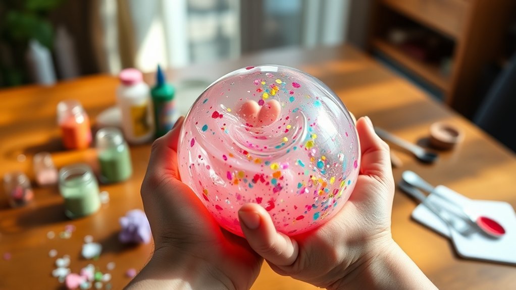 diy slime stress ball