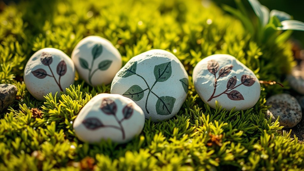 eco friendly garden stone markers