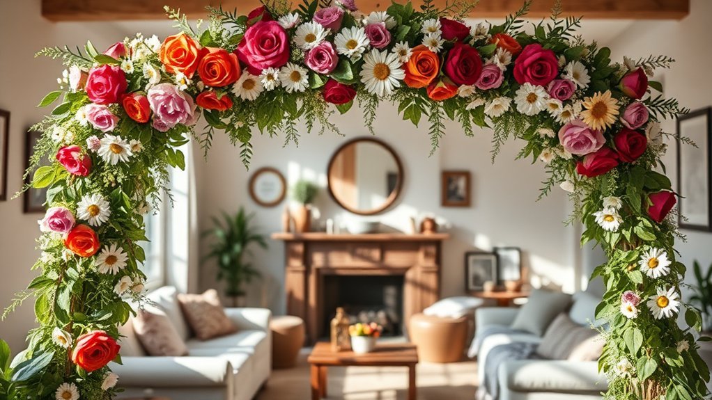 elegant floral archway creation