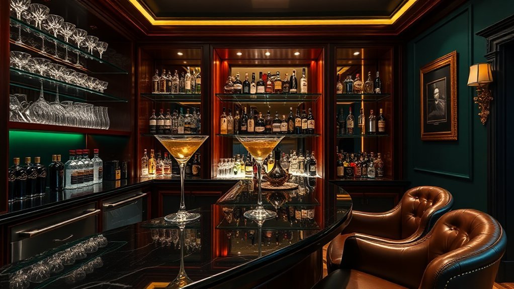 elegant martini storage solutions