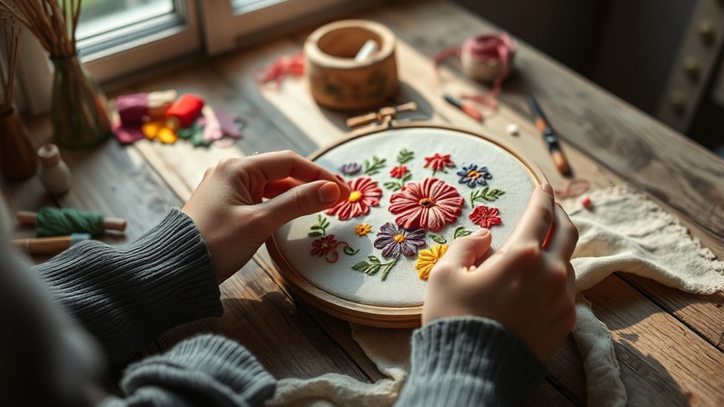 embroidered hoop art projects