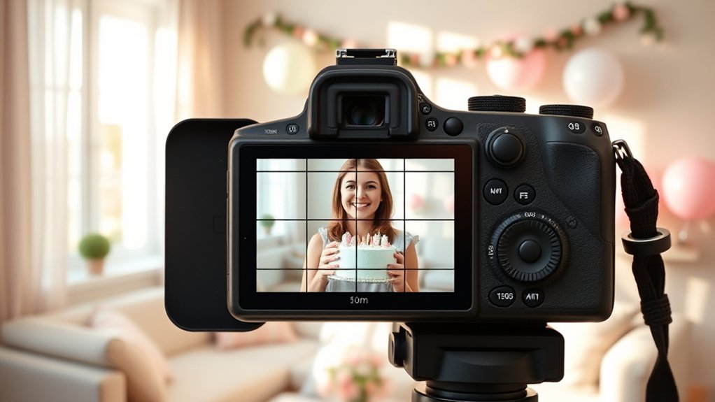 enable camera grid feature