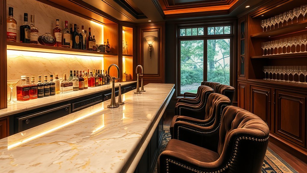 exotic bamboo and ceramic finishes