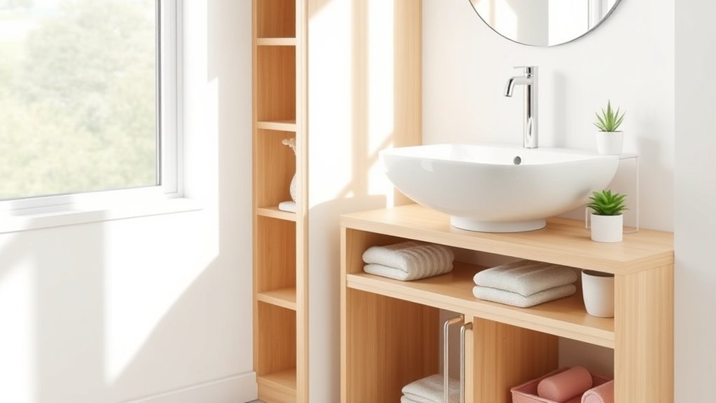 functional sink with storage