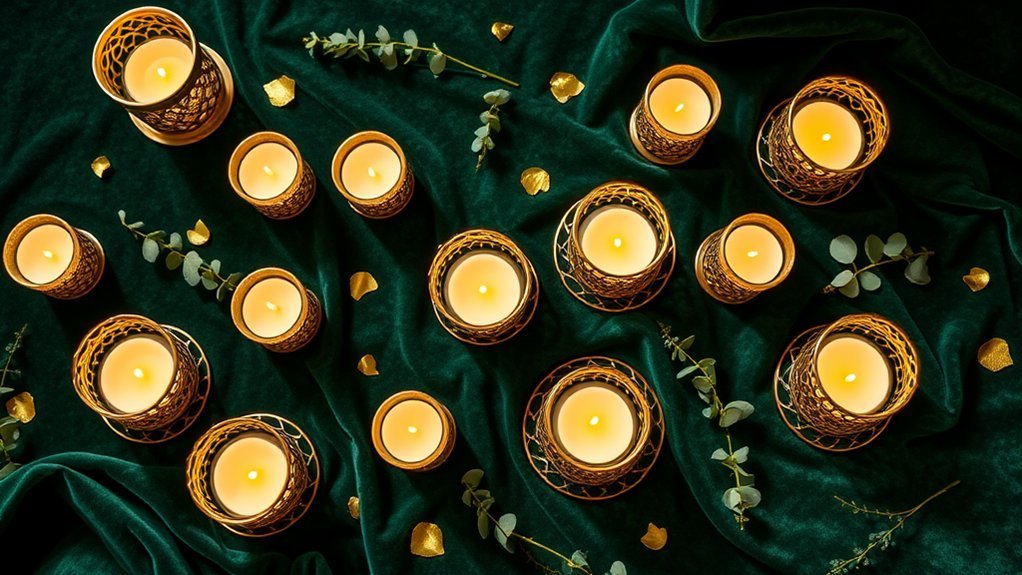 gilded candle holder diy