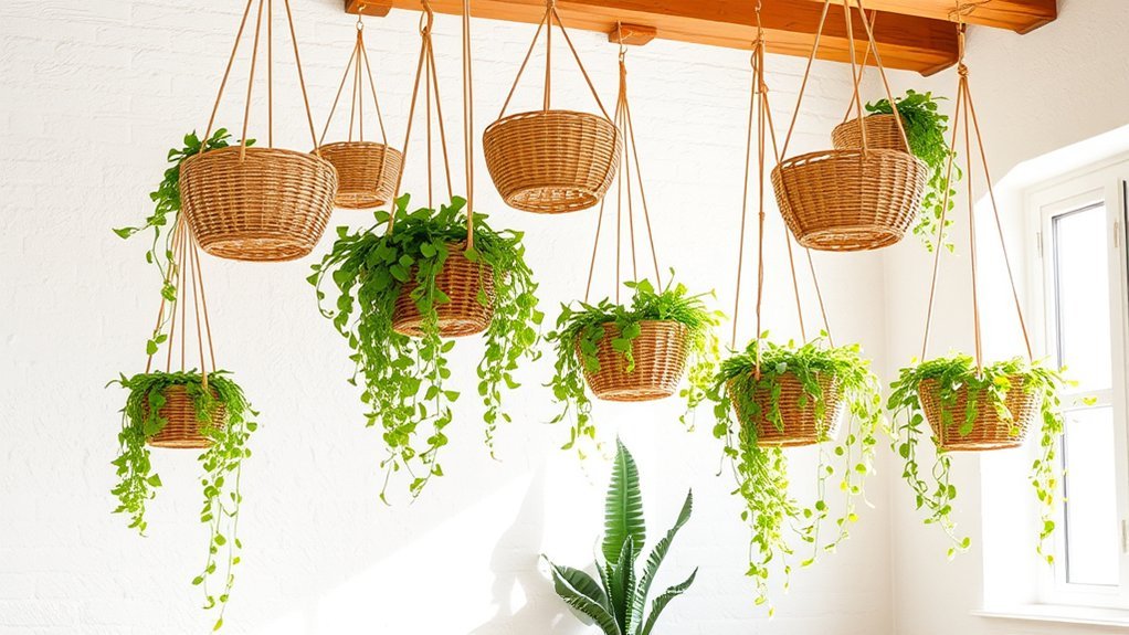 hanging baskets for decor